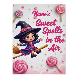 Spooky-Sweet Gepersonaliseerde Halloween Kinder Ka Perfect Poster