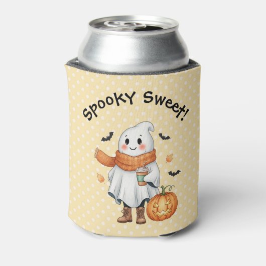 Spooky Sweet Ghost, Jack O'Lantern en Bats Blikjeskoeler (Blikje Achterkant)