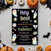 Spooky Sweet Ghost verjaardagsuitnodiging Kaart