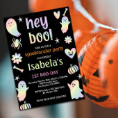 Spooky Sweet Ghost verjaardagsuitnodiging Kaart