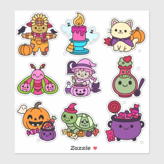 Spooky & Sweet: Halloween-stickerverzameling Sticker (Vel)