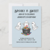 Spooky & Sweet Halloween Verjaardag uitnodiging (Voorkant)