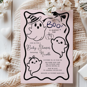 Spooky Sweet Little Boo Baby shower Kaart