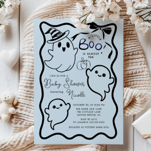 Spooky Sweet Little Boo Baby shower Kaart