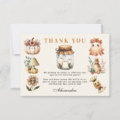 Spooky Sweet ONE Celebration Bedankkaart (Voorkant)