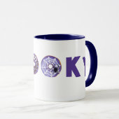 Spooky Sweet Paarse Donuts Mok (Voorkant rechts)