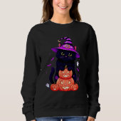 Spooky Sweet Pumpkin Kat Sweatshirt (Voorkant)