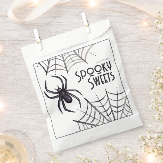 Spooky Sweet Spider Bedankzakje (Geknipt)
