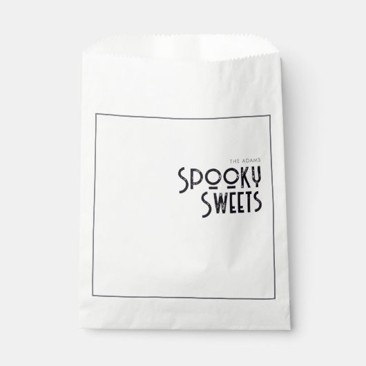 Spooky Sweet Spider Bedankzakje (Voorkant)