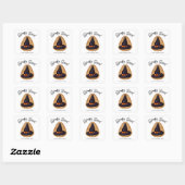Spooky Sweet Witch Pet Sugar Cookie Vierkante Sticker (Vel)