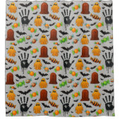 Spooky Sweets & Shadows Douchegordijn (Voorkant)