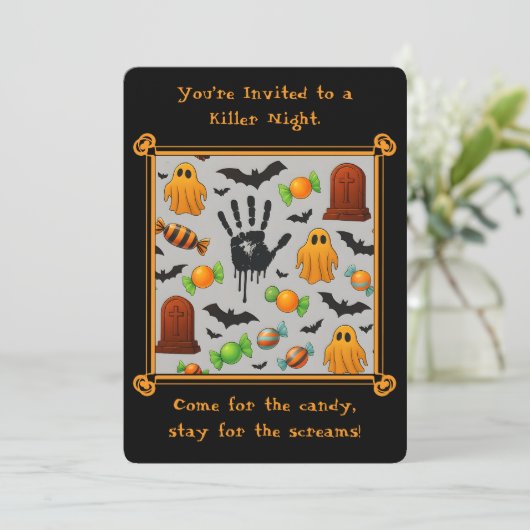 Spooky Sweets & Shadows Kaart (Staand voorkant)