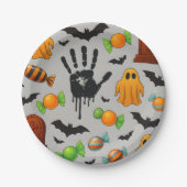 Spooky Sweets & Shadows Papieren Bordje (Voorkant)