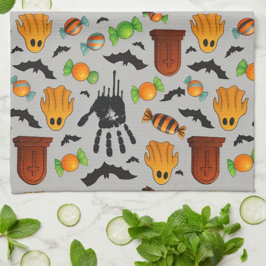 Spooky Sweets & Shadows Theedoek (Gevouwen)