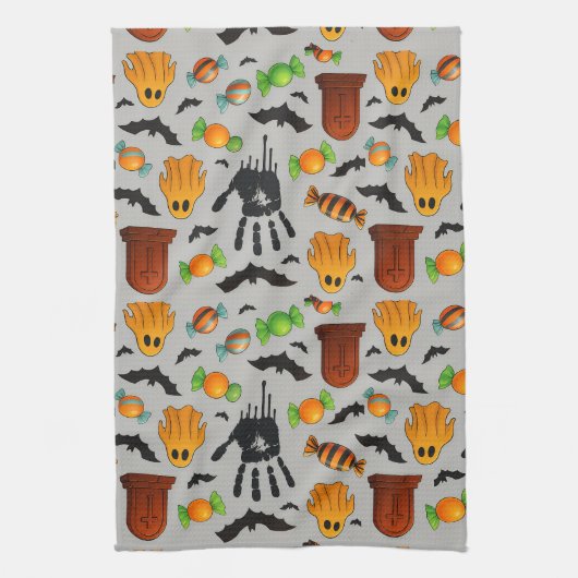 Spooky Sweets & Shadows Theedoek (Verticaal)
