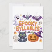 Spooky Syllables Kaart (Voorkant)