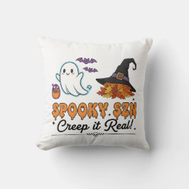 Spooky Szn Halloween Ghosts – Cute Fall  Kussen