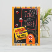 Spooky-Tacular Halloween EVENT PARTY Kaart (Staand voorkant)