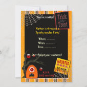 Spooky-Tacular Halloween EVENT PARTY Kaart (Achterkant)
