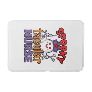 Spooky Tacular Verpleegster Halloween Geest Shirt Badmat