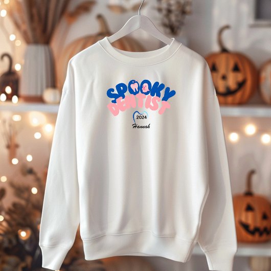 Spooky Tandarts Gepersonaliseerde Naam Halloween G Trui