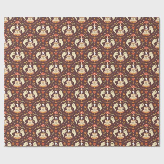 Spooky Tea Time Cadeaupapier (Vlak)