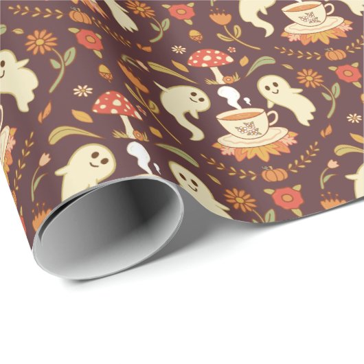 Spooky Tea Time Cadeaupapier (Rol Hoek)