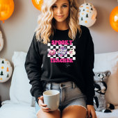 Spooky Teacher Gepersonaliseerde naam Halloween Gi Trui