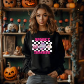 Spooky Teacher Gepersonaliseerde naam Halloween Gi Trui