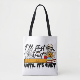 Spooky Teacher Halloween Canvas tas