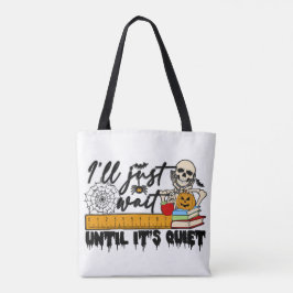 Spooky Teacher Halloween Canvas tas