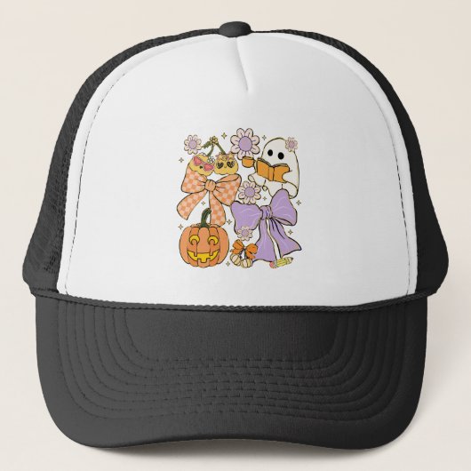 Spooky Teacher Halloween Trucker Pet (Voorkant)
