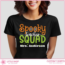 Spooky Teacher Squad  groep Halloween T-shirt