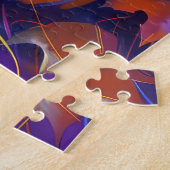 Spooky teckel hond Halloween heks en pompoen Legpuzzel (Zijkant)