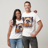 Spooky teckel liefhebber Halloween Graphic T-shirt (Unisex)