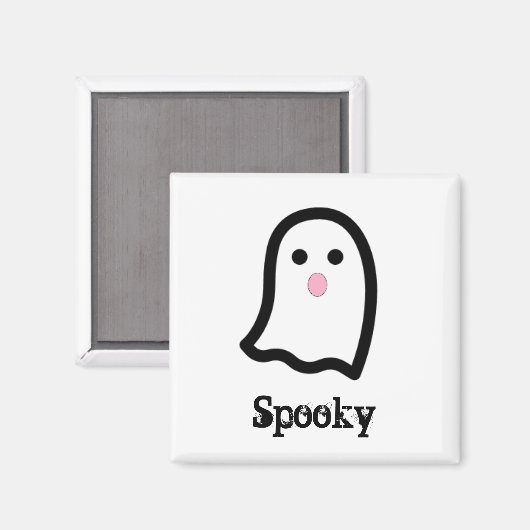 Spooky the Ghost Magnet (Voorkant / Achterkant)