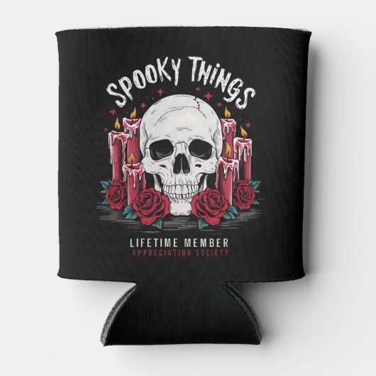 Spooky Things Appreciation Society Skull Rozen Blikjeskoeler (Voorkant)