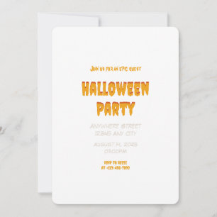 Spooky Things Halloween Uitnodiging