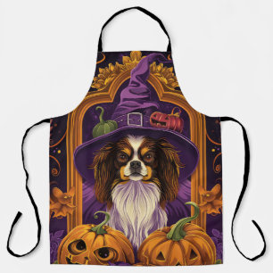 Spooky Tibetaanse Spaniel Hond Halloween Heksenpom Schort