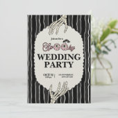 Spooky Till Death Do Us Part Wedding Kaart (Staand voorkant)
