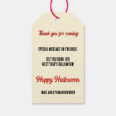  Spooky Time Halloween-gunst Cadeaulabel (Achterkant)