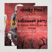 Spooky time Halloween, halloween party call Kaart (Voorkant / Achterkant)