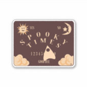 Spooky Times Spirit Board Halloween Design Sticker (Voorkant)