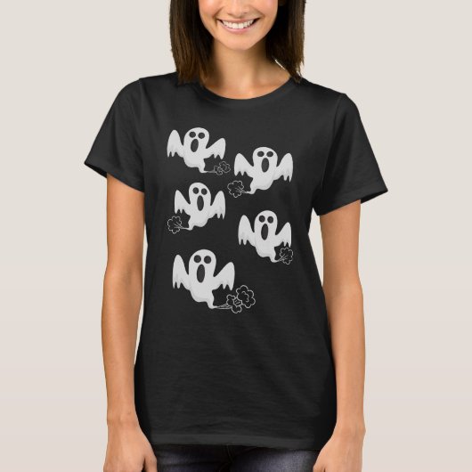 Spooky Toots: T-shirt met scheetgeesten (Voorkant)