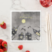 Spooky town Halloween Napkins Servet (Insitu)