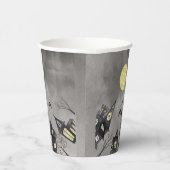 Spooky town Halloween Paper Cups Papieren Bekers (Rechts)