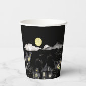 Spooky town Halloween Papieren Bekers (Achterkant)