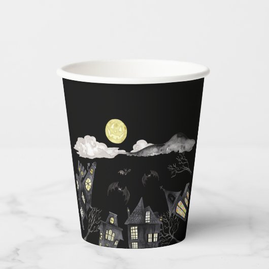 Spooky town Halloween Papieren Bekers (Voorkant)