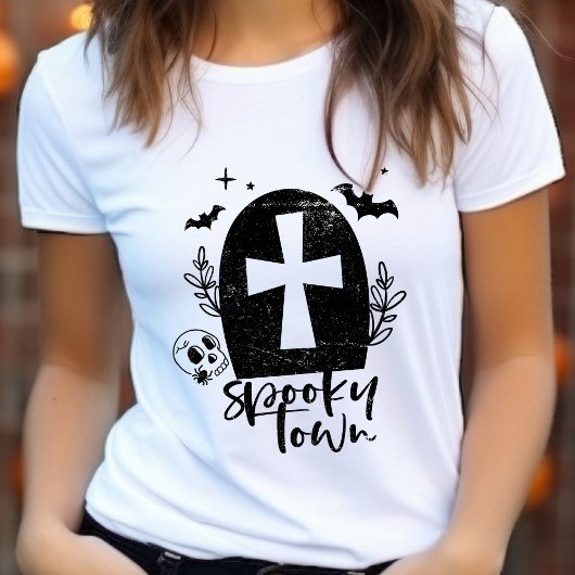 Spooky Town Halloween Tri-Blend Shirt