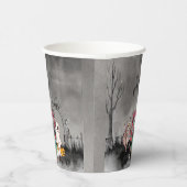 Spooky town Trick of Treers Halloween Papieren Bekers (Rechts)